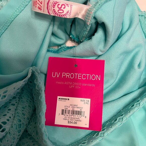 SO Crochet Tankini & Bottoms Set (Girls 7-8) (NEW W/TAGS & SO CUTE)! - Picture 6 of 11
